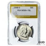 1948-D Franklin Half Dollar PGA MS66+ FBL