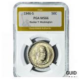 1946-S Booker T Half Dollar PGA MS66 Booker T. Was