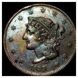 1839 Braided Hair Large Cent NEARLY UNCIRCULATED