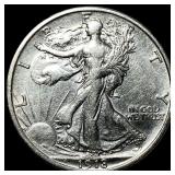 1918-S Silver Walking Liberty Half Dollar NEARLY U