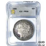 1888 Morgan Silver Dollar ICG PR58