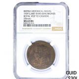 1939 Royal Visit to Canada Copper Medal NGC MS63 B