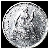 1871-S Silver Half Dime UNCIRCULATED