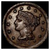 1852 Braided Hair Large Cent CLOSELY UNCIRCULATED