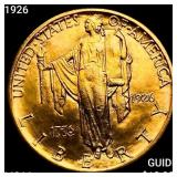 1926 Sesquincentennial $2.50 Gold Quarter Eagle GE