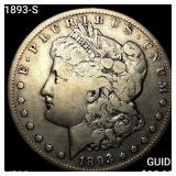1893-S Morgan Silver Dollar LIGHTLY CIRCULATED