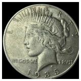 1935-S Silver Peace Dollar LIGHTLY CIRCULATED