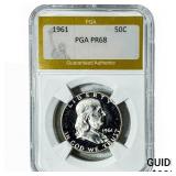 1961 Franklin Half Dollar PGA PR68