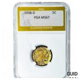 1938-D Buffalo Nickel PGA MS67