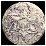 1852 Silver Three-Cent Piece LIGHTLY CIRCULATED