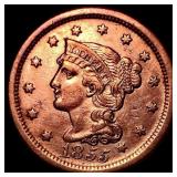 1855 Braided Hair Large Cent CLOSELY UNCIRCULATED