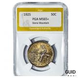 1925 Stone Mountain Half Dollar PGA MS65+