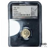 1882 Nickel Three Cent NGC PF64