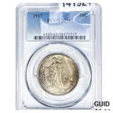 1917 Walking Liberty Half Dollar PCGS MS62