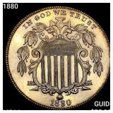 1880 Shield Nickel CHOICE BU