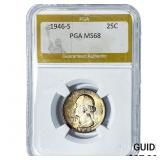 1946-S Washington Silver Quarter PGA MS68