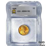 1928 Wheat Cent ICG MS66 RD