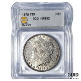 1878 7TF Morgan Silver Dollar ICG MS62