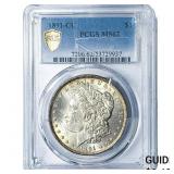 1891-CC Morgan Silver Dollar PCGS MS62