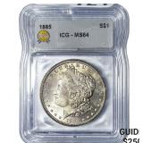1885 Morgan Silver Dollar ICG MS64