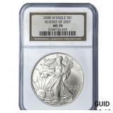 2008-W Silver Eagle NGC MS70