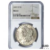 1897-O Morgan Silver Dollar NGC MS61