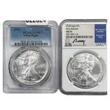 [2] 1991-2018 Silver Eagle PCGS/NGC MS66/MS70