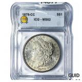 1878-CC Morgan Silver Dollar ICG MS62