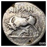 206 BC Ancient Greece, Illyria, Apollonia Silver D
