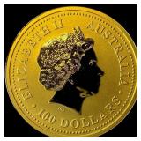 2000 Australia 1oz Gold $100 Proof-Dragon