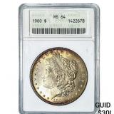 1900 Morgan Silver Dollar ANACS MS64