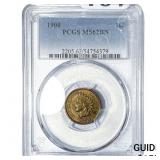 1900 Indian Head Cent PCGS MS62 BN