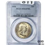 1954 Franklin Half Dollar PCGS MS64 FBL