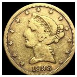 1898-S $5 Gold Half Eagle