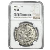 1897-O Morgan Silver Dollar NGC XF40