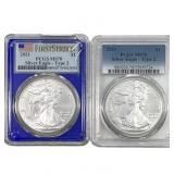 [2] 2021 Silver Eagle PCGS MS70 Type 2