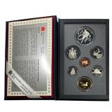[7] 1993 Royal Canadian Mint Proof Set 1C-$1 W/Box