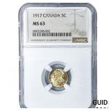 1917 5C Canada NGC MS63