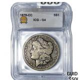 1878-CC Morgan Silver Dollar ICG G4