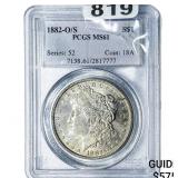 1882-O/S Morgan Silver Dollar PCGS MS61