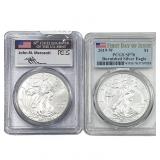 [2] 2015-2019 Silver Eagle PCGS MS70/SP70