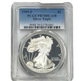 1999-P Silver Eagle PCGS PR70 DCAM