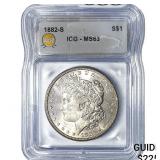 1882-S Morgan Silver Dollar ICG MS63