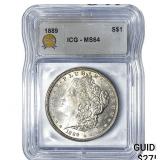 1889 Morgan Silver Dollar ICG MS64