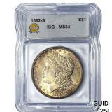 1882-S Morgan Silver Dollar ICG MS64