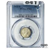 1914-D Barber Dime PCGS MS62