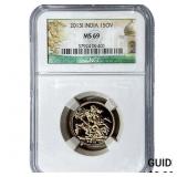 2013 India 1 Sov NGC MS69