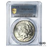 1935-S Silver Peace Dollar PCGS MS65