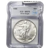 1986 Silver Eagle ICG MS70