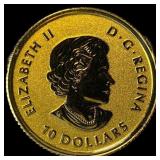 2020 Canada 1/4oz Gold $10 Proof